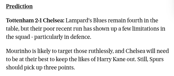 Dự đo&aacute;n Tottenham vs Chelsea (23h30 22/12) bởi chuy&ecirc;n gia Tom Doyle