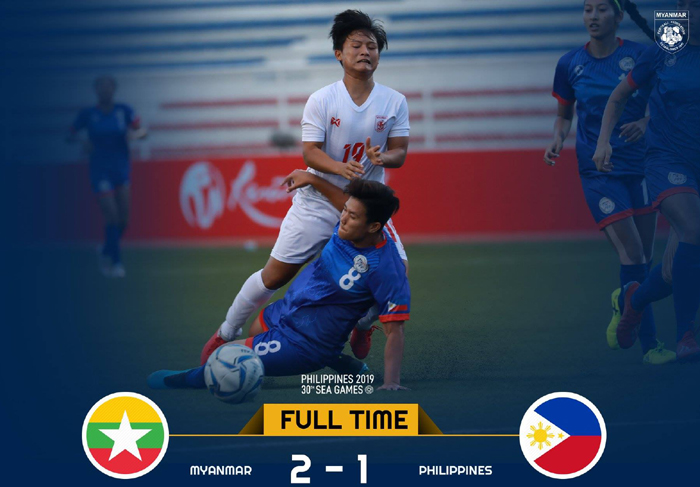 Nữ Myanmar gi&agrave;nh Huy chương Đồng b&oacute;ng đ&aacute; Nữ SEA Games 30