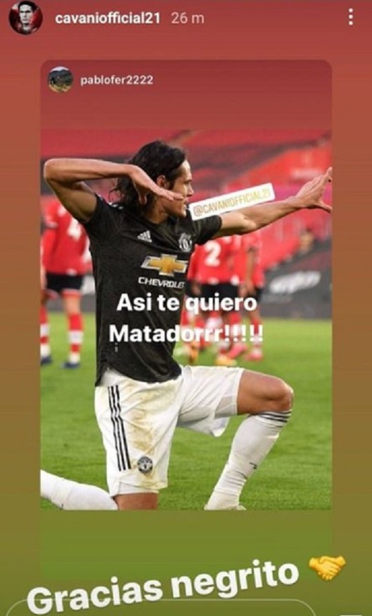 Cavani khiến MU lo sốt v&oacute; sau m&agrave;n tỏa s&aacute;ng trước Southampton