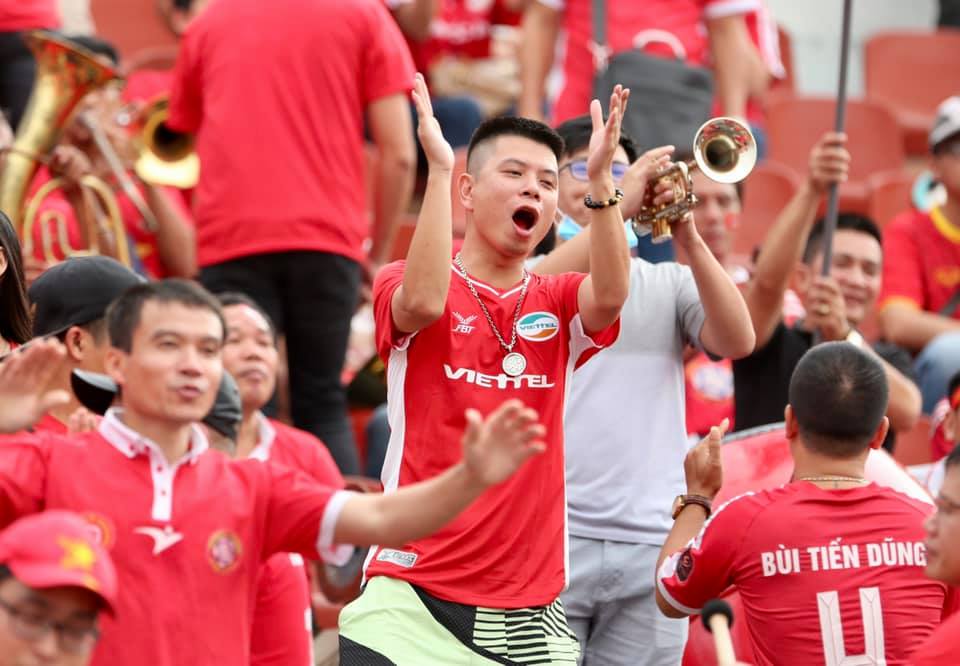 Ch&ugrave;m ảnh Viettel v&ocirc; địch V-League 2020 tr&ecirc;n s&acirc;n Thống Nhất