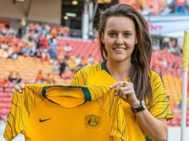 Hayley Raso - nữ tuyển thủ &Uacute;c đọ sắc c&ugrave;ng Ho&agrave;ng Thị Loan