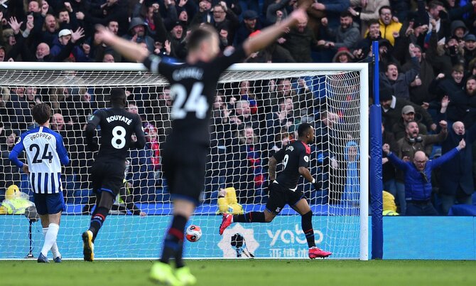 Kết quả Brighton 0-1 Crystal Palace: Chiến thắng nhọc nhằn