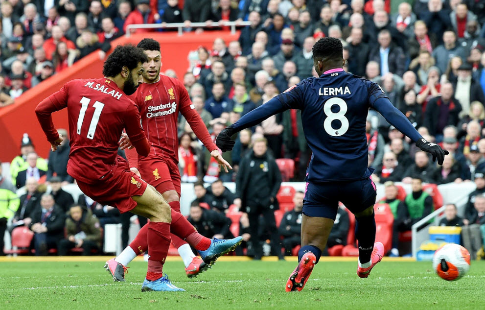 Liverpool 2-1 Bournemouth: Salah v&agrave; Mane lập c&ocirc;ng, The Kop ngược d&ograve;ng vất vả