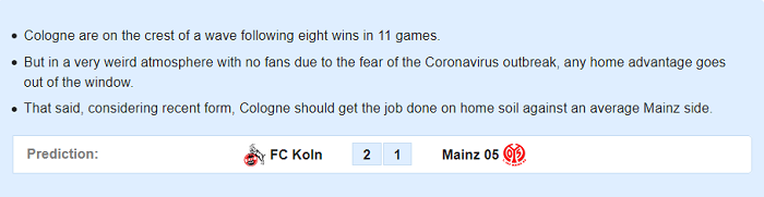 Koln vs Mainz (21h30 14/3): Đ&ograve;i nợ?