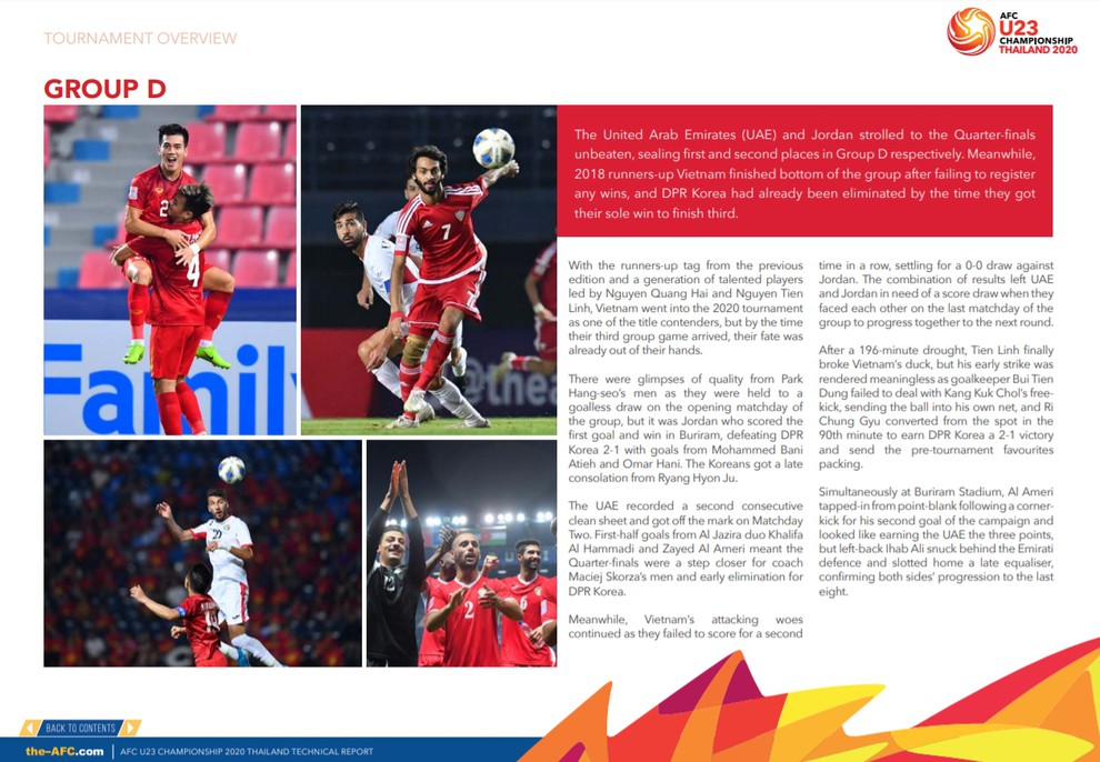 AFC khen ngợi phong độ Quang Hải v&agrave; Tiến Linh