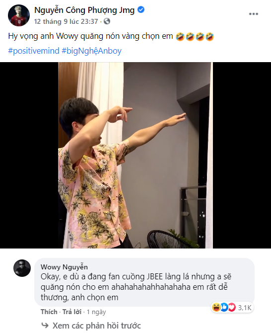 C&ocirc;ng Phượng bắn rap, thả th&iacute;nh l&atilde;o đại Wowy