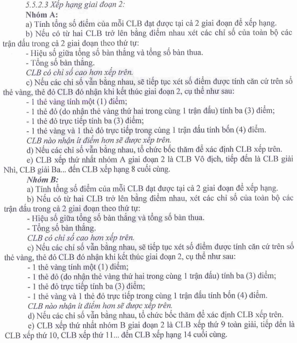 Giai đoạn 2 V-League 2020: Số điểm của giai đoạn 1 c&oacute; được cộng dồn?