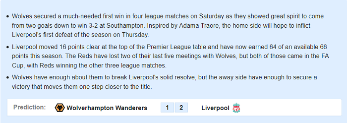 Wolves vs Liverpool (3h 24/1): &lsquo;&Aacute;n tử&rsquo; chờ Bầy S&oacute;i