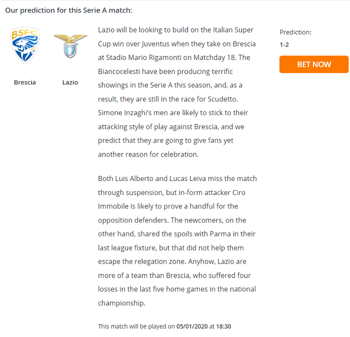 Brescia vs Lazio (18h30 5/1): Lấy trứng chọi đ&aacute;