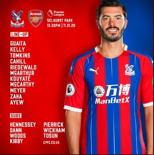 Crystal Palace 1-1 Arsenal: Aubameyang nhận thẻ đỏ, Ph&aacute;o thủ may mắn c&oacute; điểm