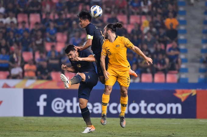 U23 Th&aacute;i Lan 1-2 U23 Australia: Th&aacute;i Lan l&acirc;m nguy