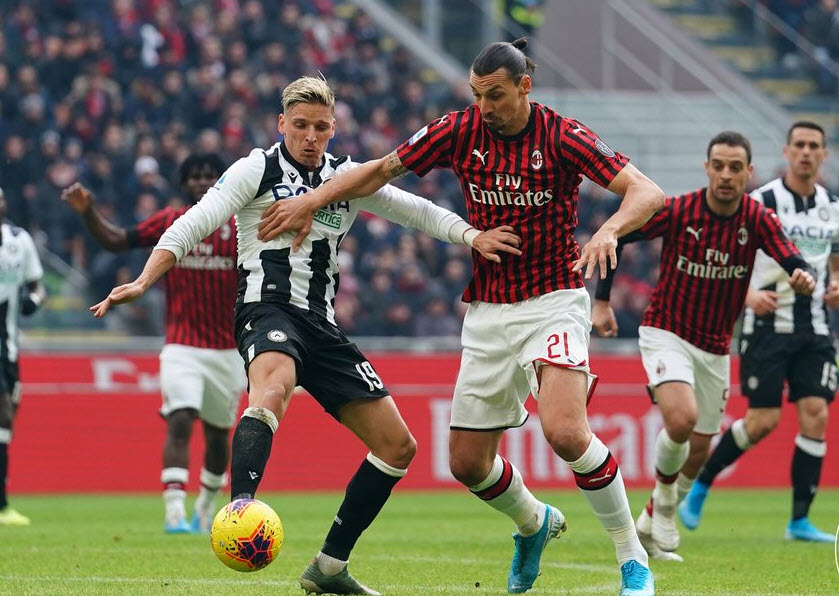 AC Milan 3-2 Udinese: Rebic lập c&uacute; đ&uacute;p, Milan ngược d&ograve;ng th&agrave;nh c&ocirc;ng