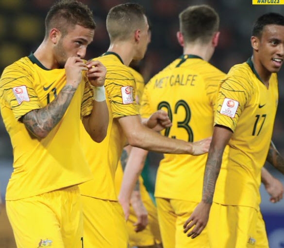 U23 Iraq 1-1 U23 Australia: Piscopo lập si&ecirc;u phẩm, U23 Australia chia điểm tiếc nuối