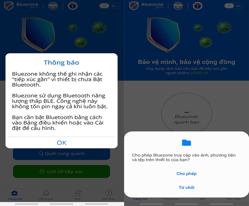 C&aacute;ch c&agrave;i đặt khẩu trang điện tử Bluezone cảnh b&aacute;o người nhiễm COVID-19